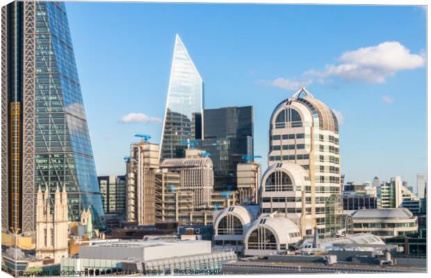 City of London Insurance District Architecture Canvas Print by Graham Prentice