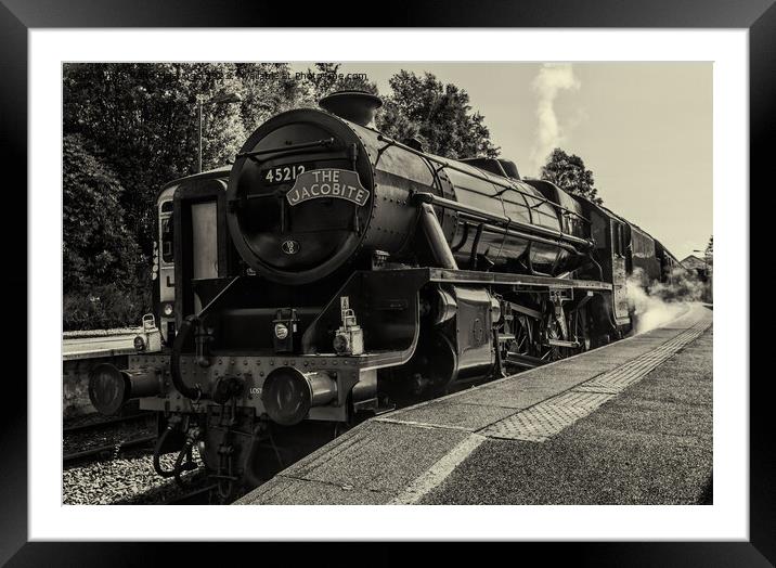 The Iconic Jacobite Steam Locomotive Framed Mounted Print by John Hastings