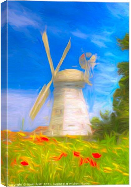 Upminster Windmill Art  Canvas Print by David Pyatt