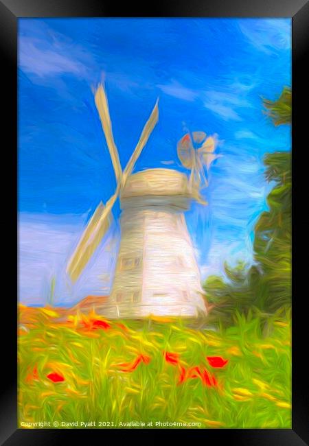Upminster Windmill Art  Framed Print by David Pyatt