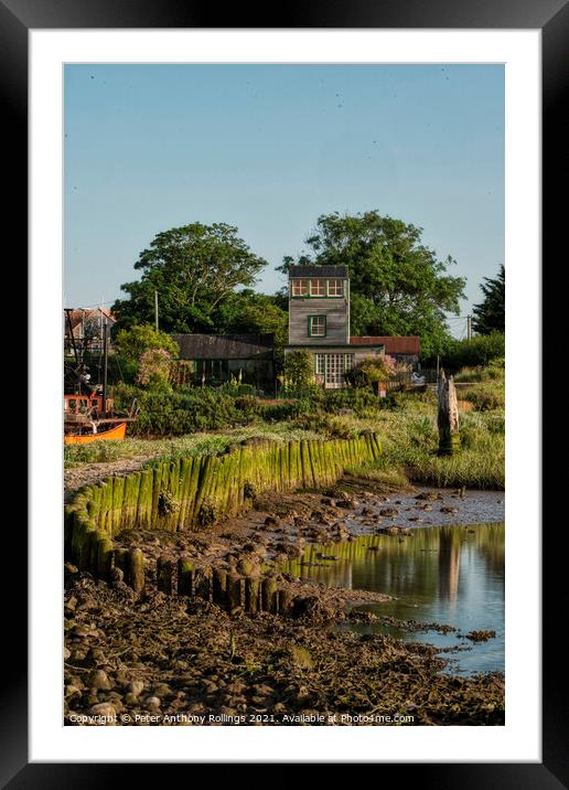 brancaster staithe Framed Mounted Print by Peter Anthony Rollings