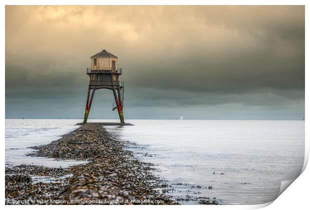 Dovercourt Low Lighthouse Print by Peter Anthony Rollings