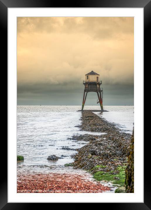 Dovercourt Low Lighthouse Framed Mounted Print by Peter Anthony Rollings