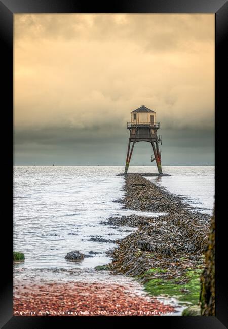 Dovercourt Low Lighthouse Framed Print by Peter Anthony Rollings