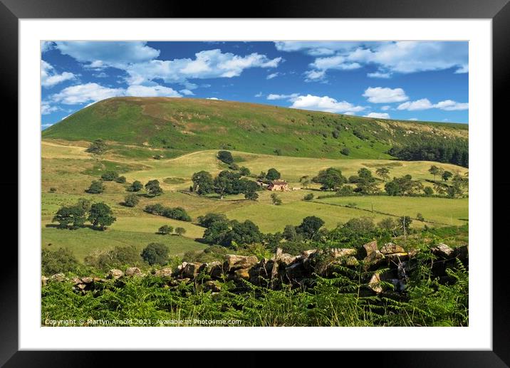 North York Moors Landscape in Ryedale Framed Mounted Print by Martyn Arnold