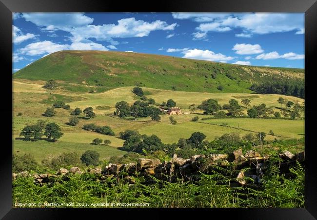 North York Moors Landscape in Ryedale Framed Print by Martyn Arnold