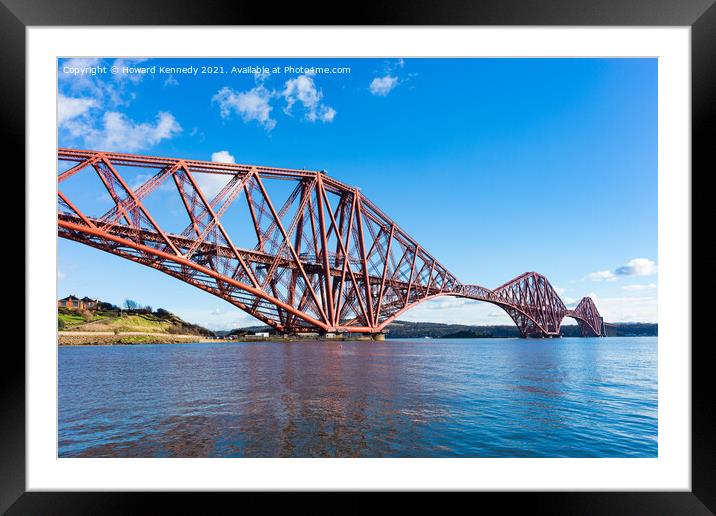 Forth Bridge from North Queensferry Framed Mounted Print by Howard Kennedy