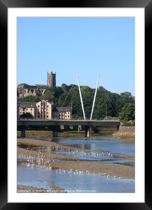 River Lune Lancaster Framed Mounted Print by Andrew Bell