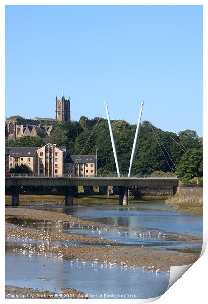 River Lune Lancaster Print by Andrew Bell