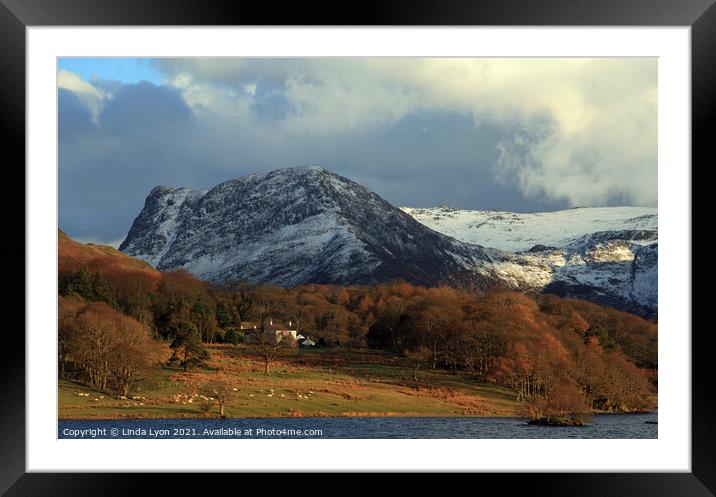 Fleetwith Pike Buttermere Framed Mounted Print by Linda Lyon