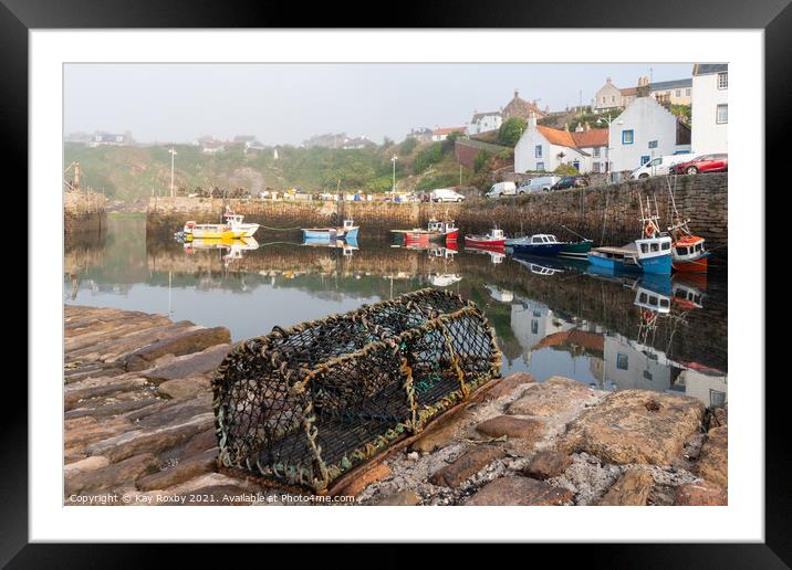 Crail Harbour Framed Mounted Print by Kay Roxby
