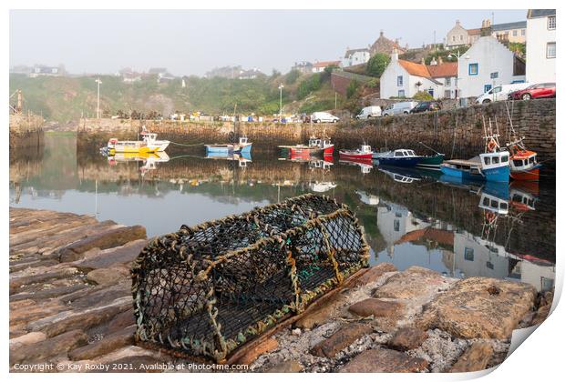 Crail Harbour Print by Kay Roxby
