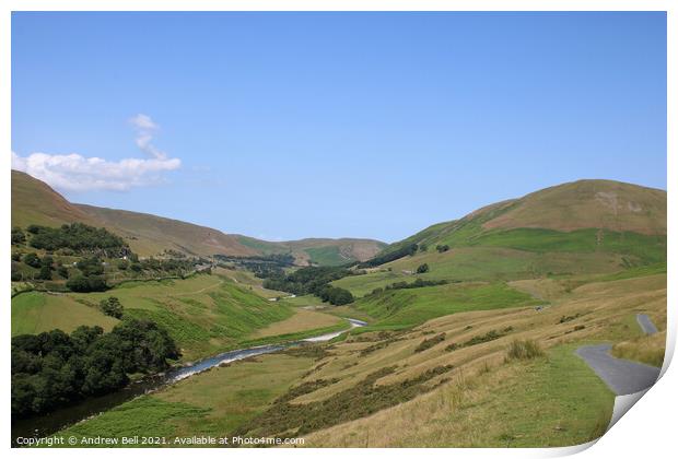 Lune Gorge Cumbria Print by Andrew Bell