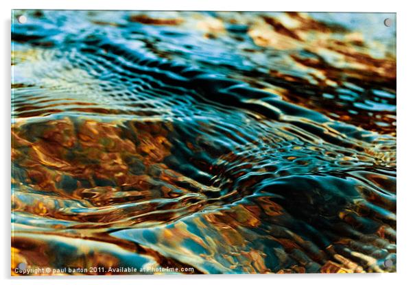 Perfect ripple's Acrylic by paul barton
