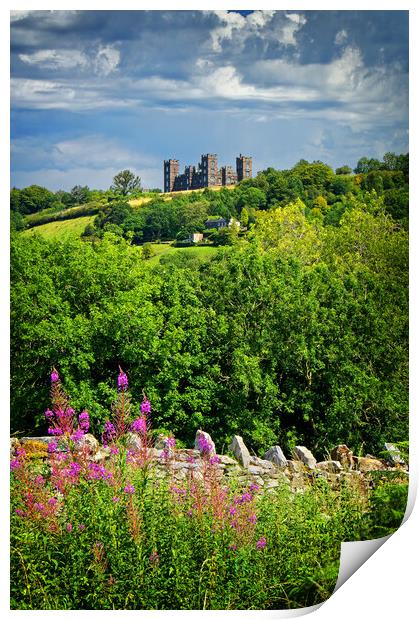 Riber Castle from High Tor Print by Darren Galpin