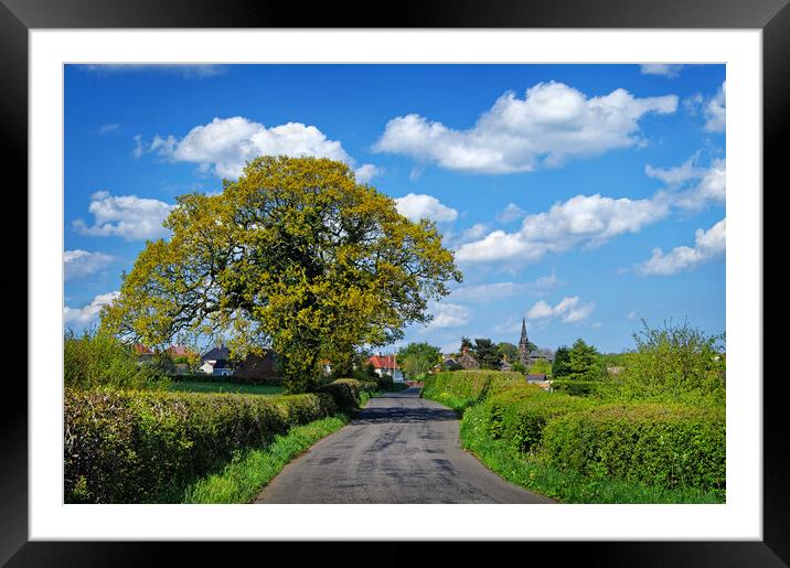 Lane to Clay Cross Framed Mounted Print by Darren Galpin