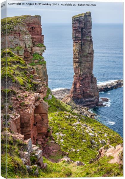 Old Man of Hoy, Orkney, Scotland #2 Canvas Print by Angus McComiskey