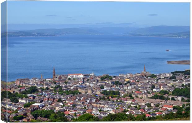 "Doon the watter" tae Largs Canvas Print by Allan Durward Photography