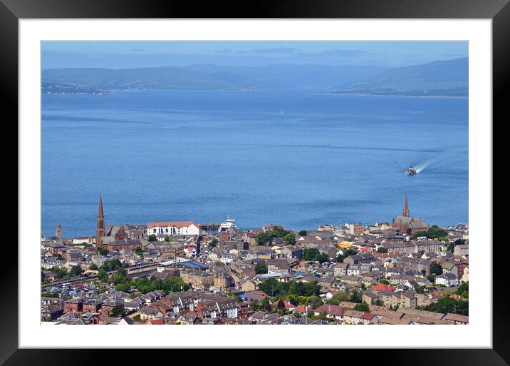 Largs on the Clyde Riviera Framed Mounted Print by Allan Durward Photography