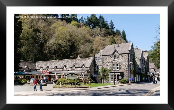 Betws-y-Coed Village Conwy Valley North Wales Framed Mounted Print by Pearl Bucknall