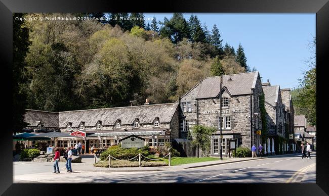 Betws-y-Coed Village Conwy Valley North Wales Framed Print by Pearl Bucknall