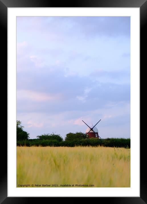 Windmill Hill Hampshire Framed Mounted Print by Peter Barber