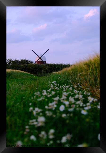 Windmill Hill Hampshire Framed Print by Peter Barber