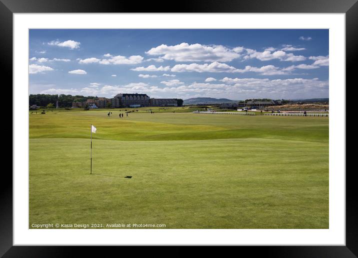 The 18th Hole, St Andrews Framed Mounted Print by Kasia Design