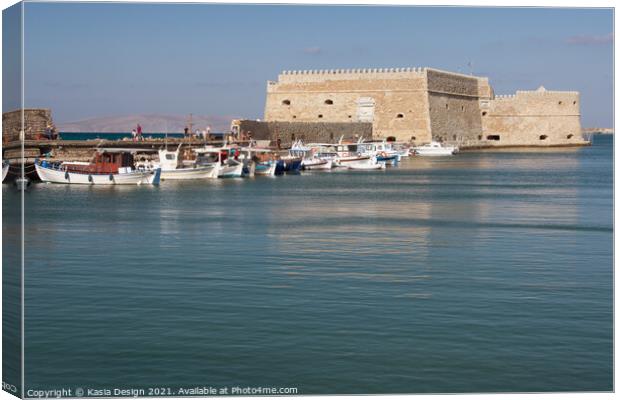 Koules Fortress, Heraklion, Crete, Greece Canvas Print by Kasia Design