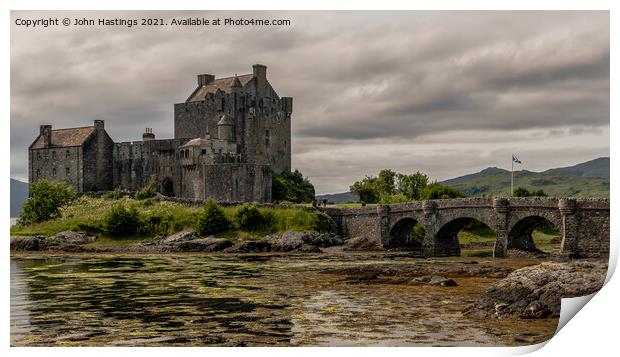 Scottish Fortress on the Highlands Print by John Hastings