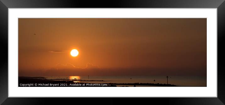 sunrise clacton on sea Framed Mounted Print by Michael bryant Tiptopimage