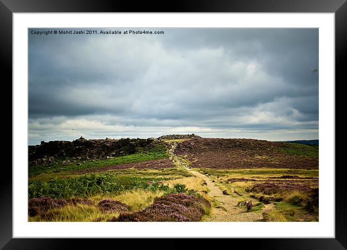Burbage Valley Framed Mounted Print by Mohit Joshi