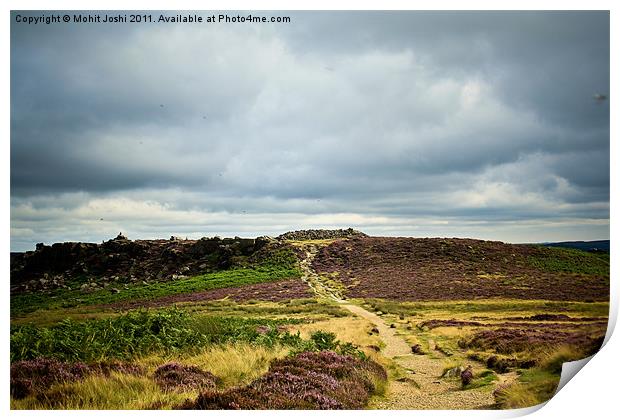 Burbage Valley Print by Mohit Joshi