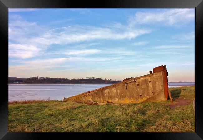 Purton Ships’ Graveyard - FCB 75 Framed Print by Susan Snow