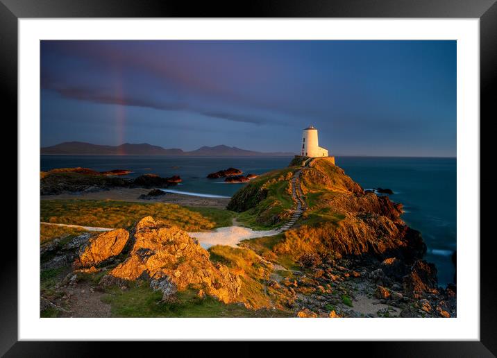 Twr Mawr Lighthouse Framed Mounted Print by J.Tom L.Photography