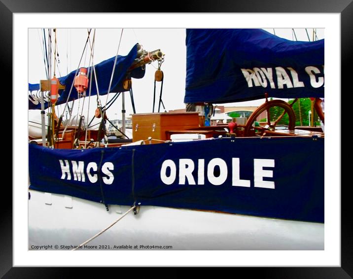 HMCS Oriole Framed Mounted Print by Stephanie Moore