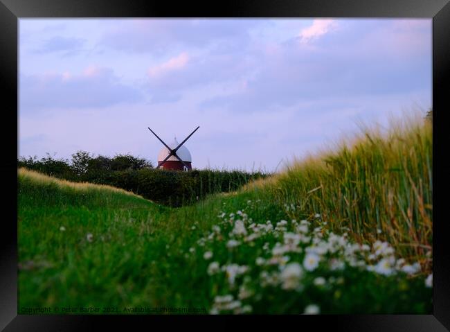 Windmill Hill Hampshire Framed Print by Peter Barber