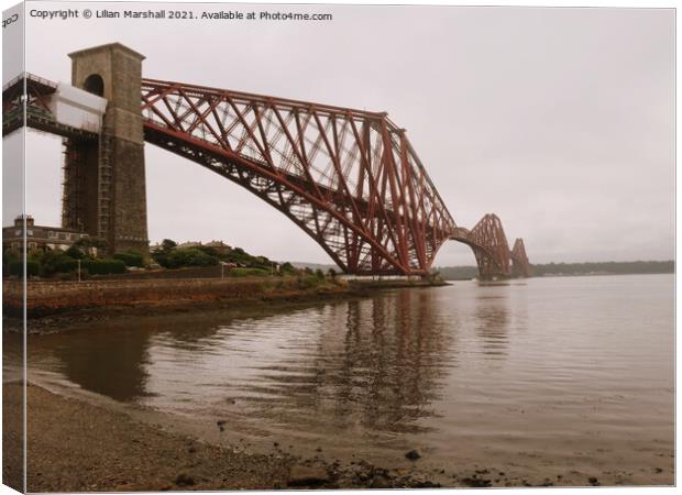  The Forth Bridge Queensferry. Canvas Print by Lilian Marshall