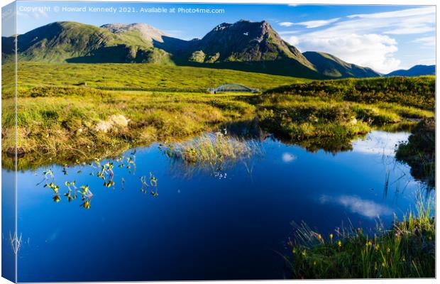 Stob a Ghlais Choire from the West Highland Way Canvas Print by Howard Kennedy