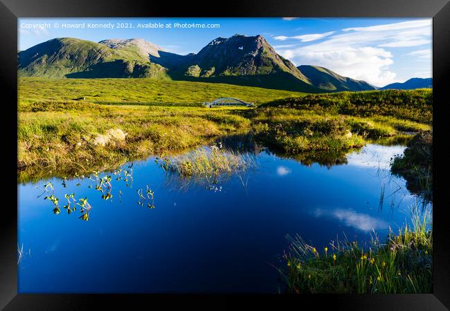 Stob a Ghlais Choire from the West Highland Way Framed Print by Howard Kennedy