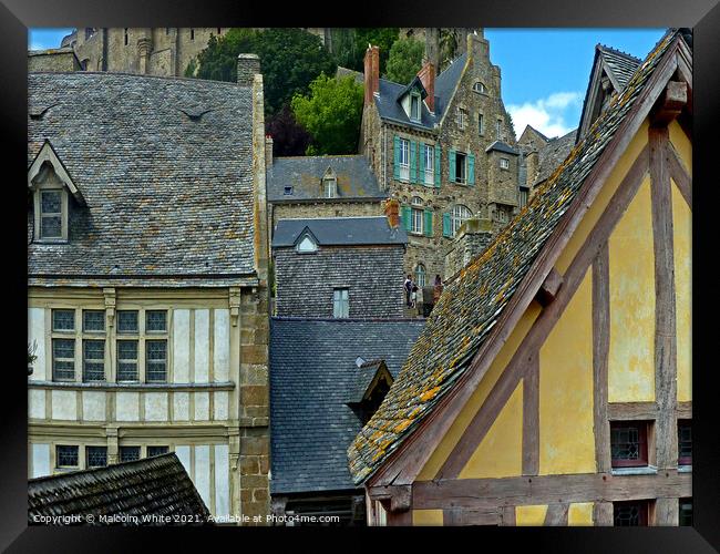 France Mont Saint Michel  Framed Print by Malcolm White