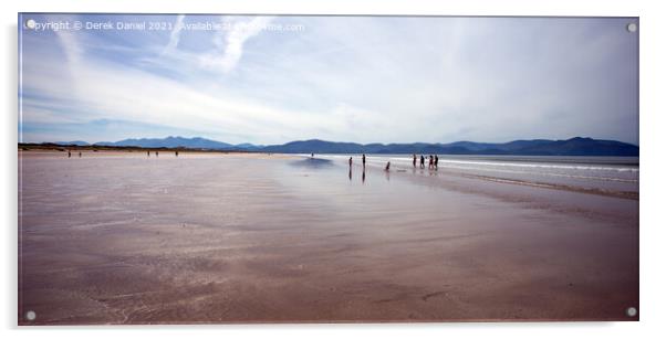 Inch beach located on the spectacular Dingle Penin Acrylic by Derek Daniel
