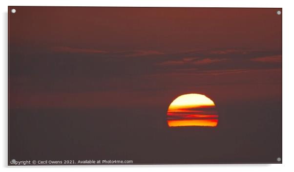 Sunrise Acrylic by Cecil Owens