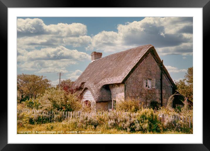 Thatched Cottage Isle of White 1954 Framed Mounted Print by Bygone Images