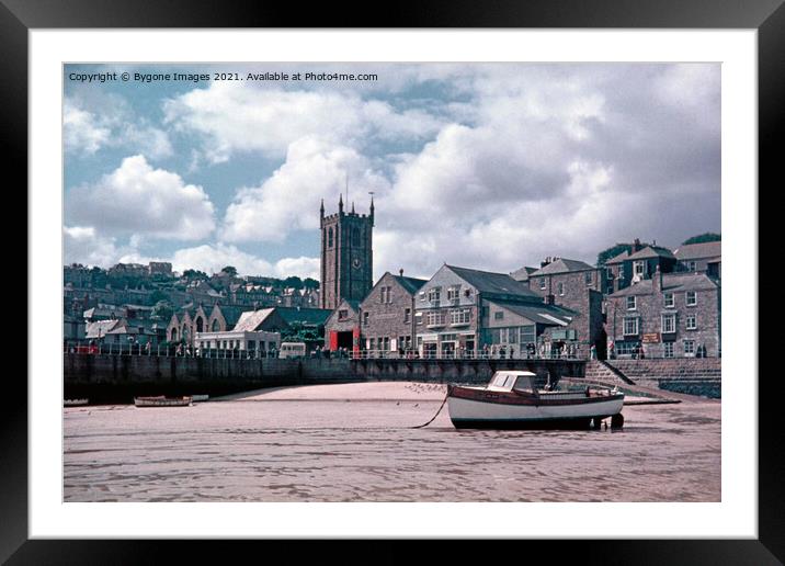 St Ives Cornwall 1956 Framed Mounted Print by Bygone Images