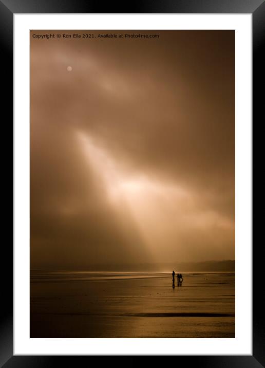 Misty Serenity Framed Mounted Print by Ron Ella