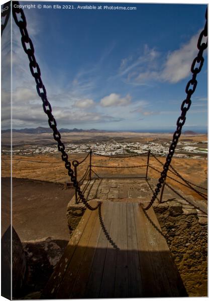 The Enchanting Lanzarote Castle Canvas Print by Ron Ella