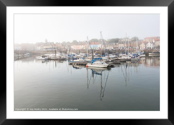 Anstruther in the haar Framed Mounted Print by Kay Roxby