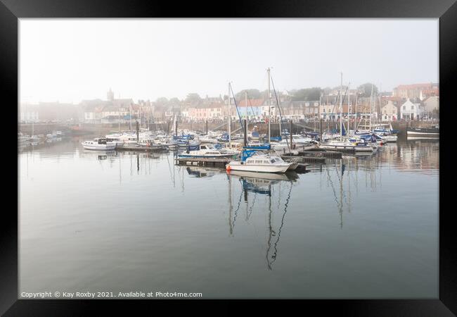 Anstruther in the haar Framed Print by Kay Roxby