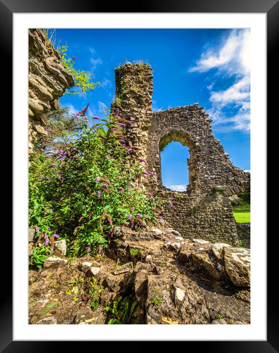 Narberth Castle, Pembrokeshire, Wales Framed Mounted Print by Mark Llewellyn